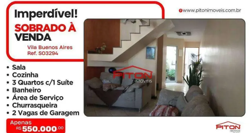 Casa com 3 quartos à venda na Rua Louis Garneray, 11, Vila Buenos Aires, São Paulo