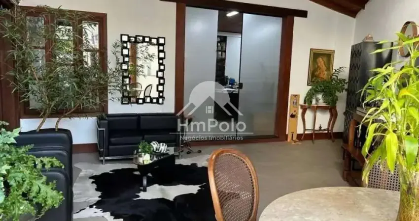 CASA COMERCIAL COM AMPLAS SALAS, 4 SUÍTES E 5 VAGAS PARA LOCAÇÃO NO TAQUARAL EM CAMPINAS/SP.