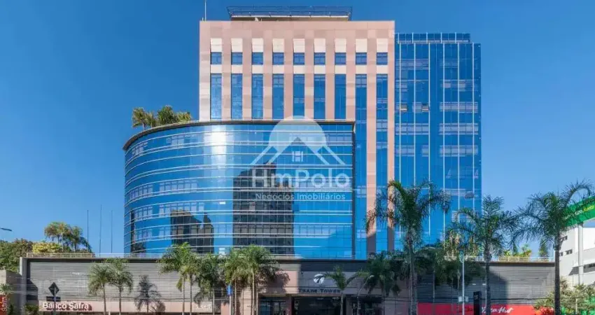 Sala para alugar em campinas, chácara da barra, com 378.2 m², trade tower