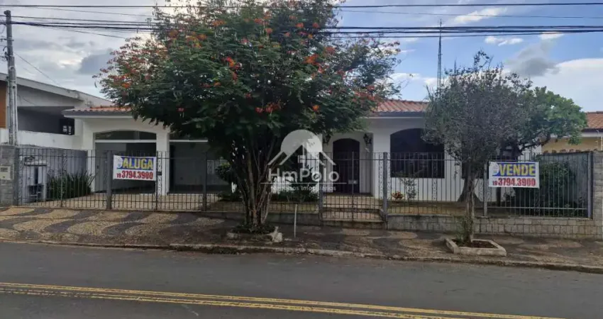 Casa térrea comercial/residencial para venda e locação com 3 suites e escritorio no Jardim Nossa Senhora Auxiliadora em Campinas/SP