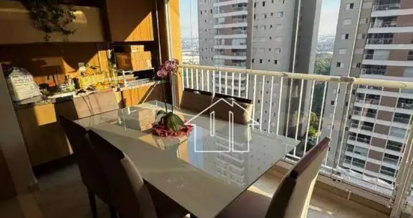 Apto 75m², 2 dorms, suíte, varanda com vidraçaria, varanda gourmet, ar cond, andar alto, splendor garden