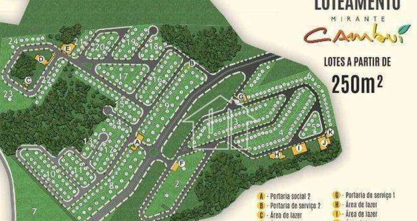 Terreno à venda, 250 m² por R$ 410.000,00 - Residencial Cambuí - São José dos Campos/SP