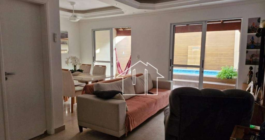 Linda Casa para venda no Villa Branca em condomínio fechado com piscina, 120m², 3 dorms, sendo 1 suíte, 3 vagas