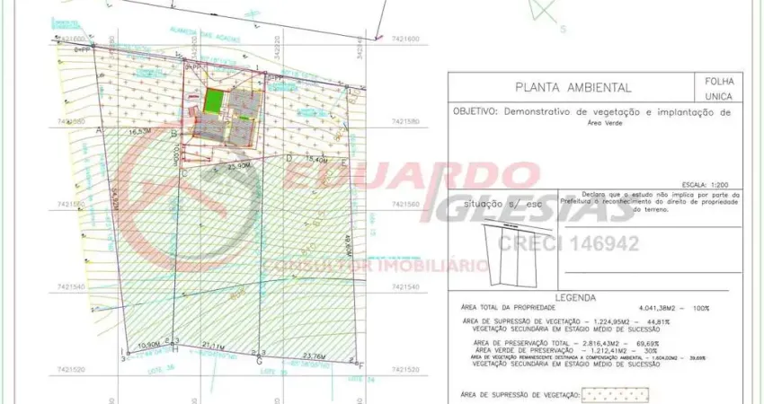 Terreno em condomínio para venda em mairiporã, jardim cinco lagos de santa maria