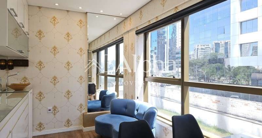 Sala comercial mobiliada para locação e venda no Edifício New Worker Tower em Alphaville - SP