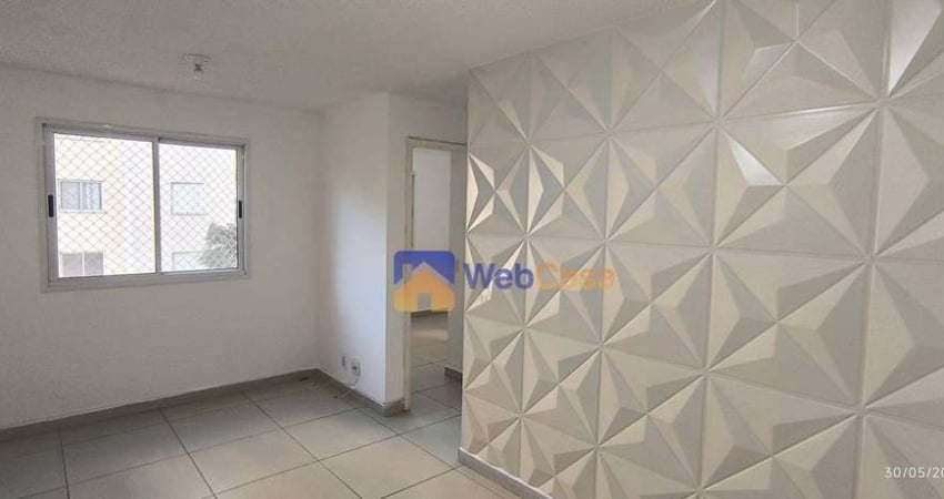 Apartamento com 2 dormitórios para alugar, 48 m² por R$ 1.359,40 - Colônia - São Paulo/SP