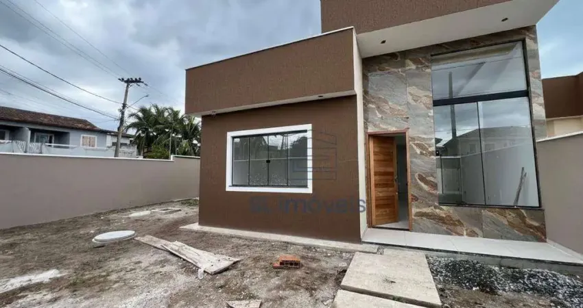 Casa linear com 3 quartos à venda no bairro enseada, rio das ostras