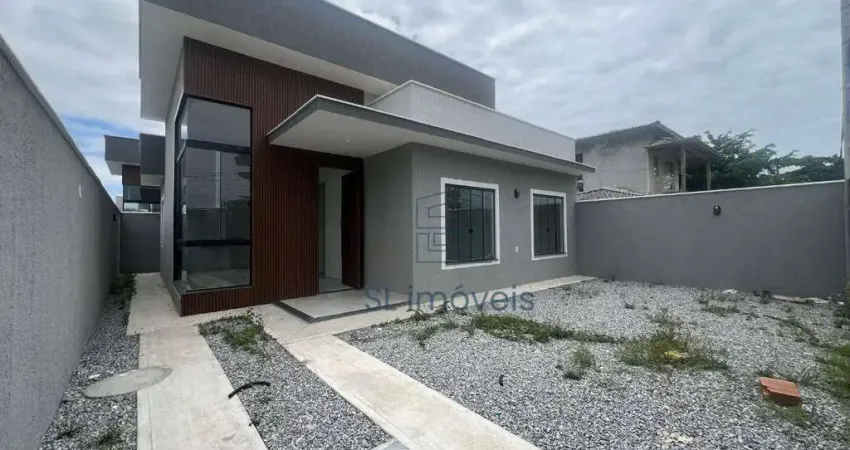 Casa linear com 3 quartos à venda no bairro enseada, rio das ostras- rj