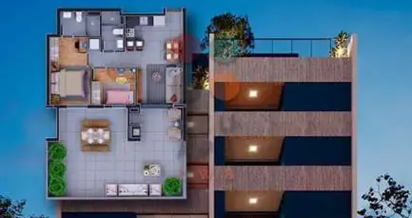 Apartamento com 2 quartos à venda na Rua Marechal Trompowski, 330, Bacacheri, Curitiba