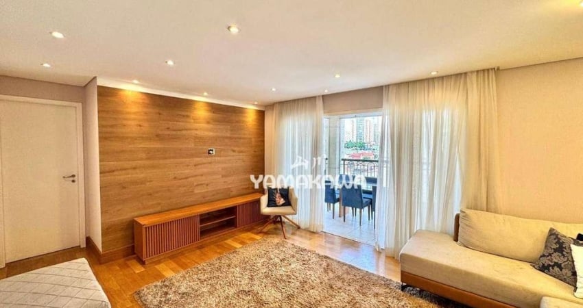 Apartamento com 3 dormitórios para alugar, 96 m² por R$ 8.308,01/mês - Tatuapé - São Paulo/SP