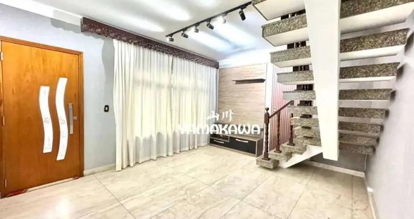 Sobrado com 3 dormitórios para alugar, 210 m² por r$ 5.000,00/mês - jardim anália franco - são paulo/sp