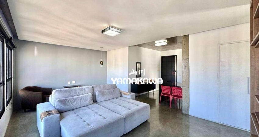 Apartamento com 1 dormitório para alugar, 70 m² por R$ 5.065,00/mês - Jardim Anália Franco - São Paulo/SP