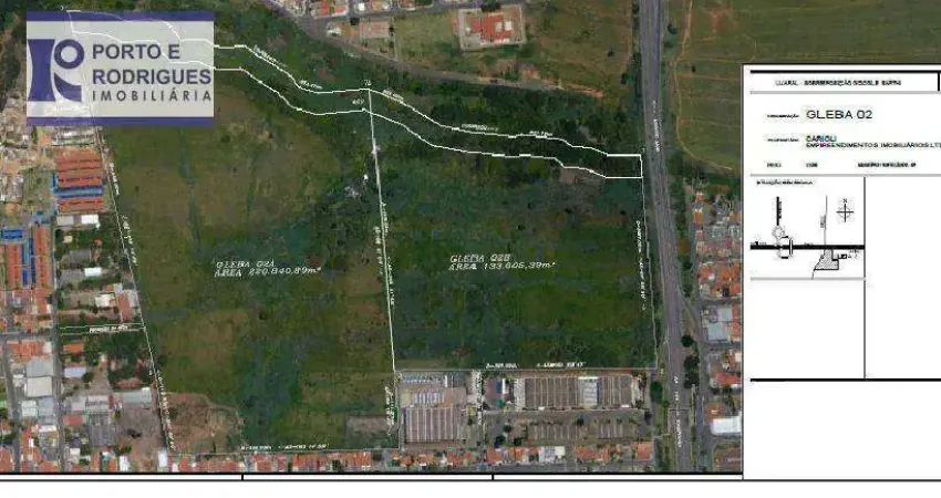 Área à venda, 220840 m² por r$ 121.463.000,00 - jardim rosolém - hortolândia/sp