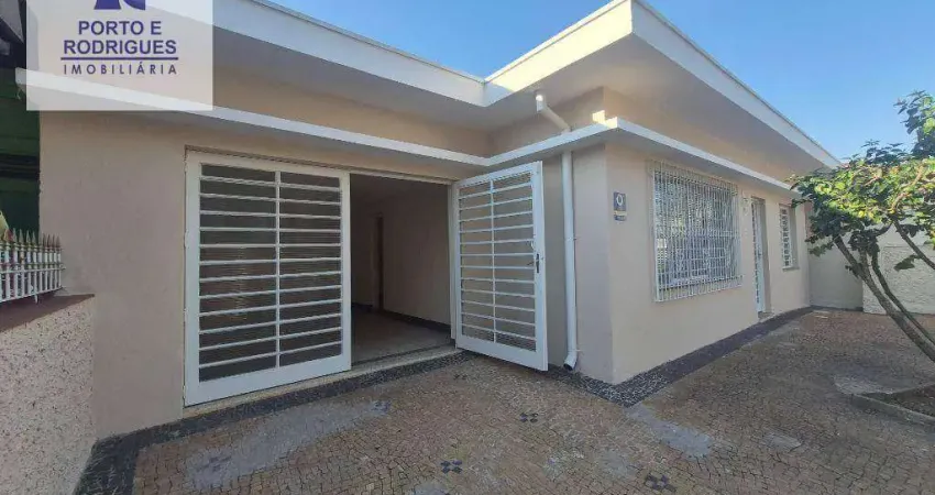 Casa terrea , 3 dorms,2 salas,1 comodo após garagem , para alugar, 171 m² por r$ 3.358/mês - vila santa odila - campinas/sp