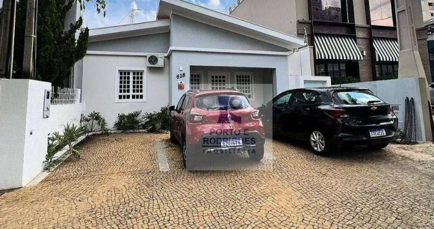 Casa com 07 salas para alugar, 108 m² por r$ 7.780/mês - cambuí -camb- campinas/sp