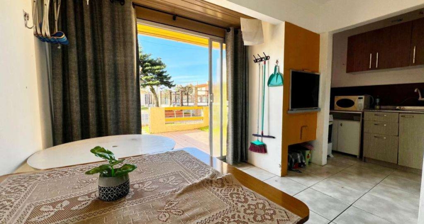 Apartamento 01 Dorm e meio à venda no Bairro CAPÃO NOVO com 57 m² de área privativa - 1 vaga de garagem