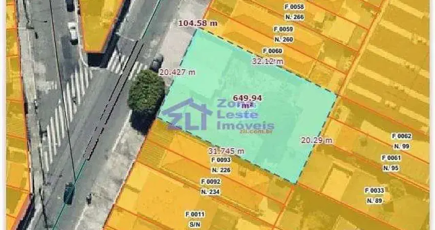 Terreno à venda, 650 m² por R$ 1.950.000,00 - Parque Boturussu - São Paulo/SP