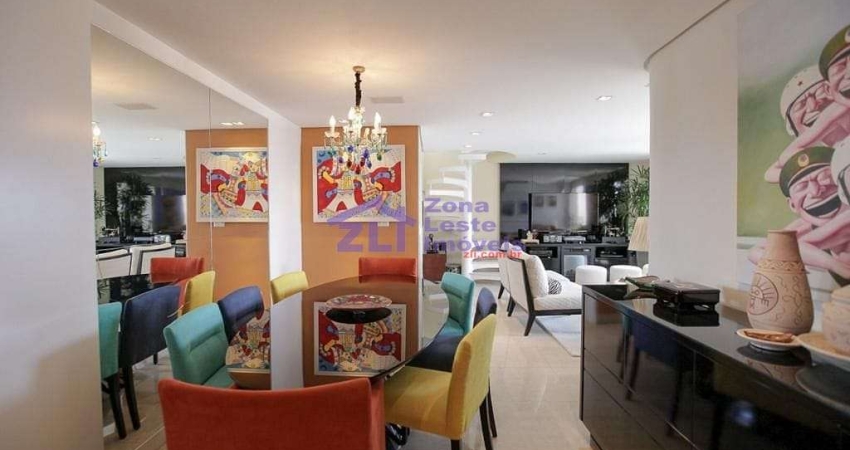 Cobertura Duplex a Venda na Moóca (SP), com 4 dormitórios, sendo 2 suítes e 4 vagas.