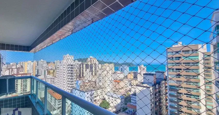 Apartamento no canto do forte em praia grande, varanda gourmet com vista mar