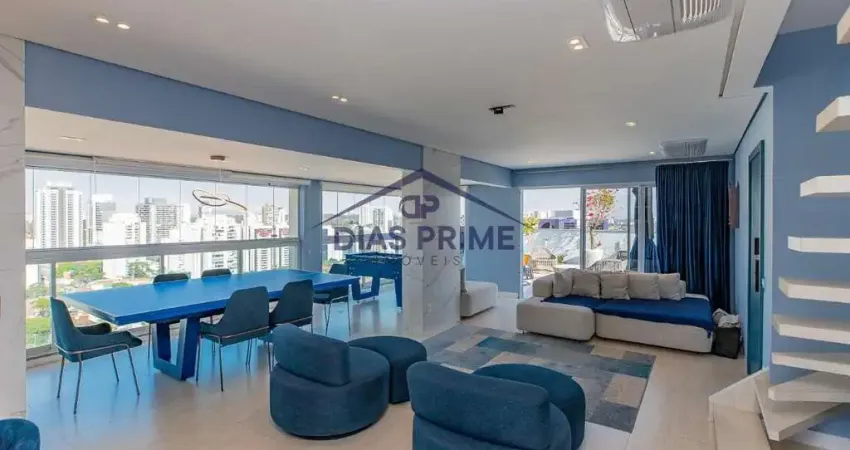 Cobertura duplex para venda em são paulo, santo amaro, 3 dormitórios, 3 suítes, 3 banheiros, 3 vagas