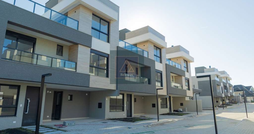 SANTA FELICIDADE - Sobrado em Condomínio Fechado. 3 suítes. 2 vagas. 169 m² privativos. ENTREGA: Junho/25.