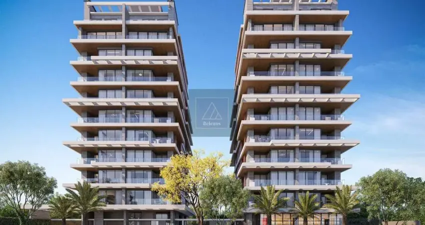 Apartamento alto padrão no centro de curitiba! 3 suítes. 3 vagas. 2 por andar. 174,44 m².