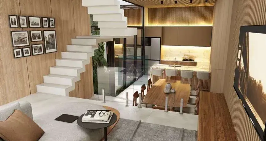 Sobrado em Condomínio - 117 m². 3 quartos com 1 suíte. 1 vaga. Entrega Julho/25. R$ 839 mil.