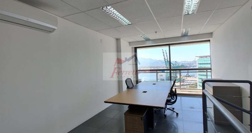 Sala comercial Duplex  com 127m² para locação em Valongo, Santos/SP