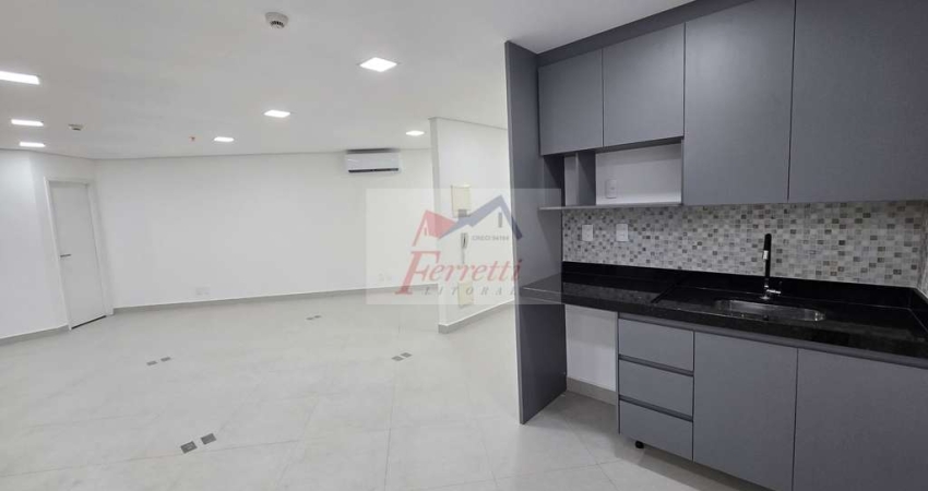 Sala comercial com 111m²  Em edifício em Valongo, Santos/SP