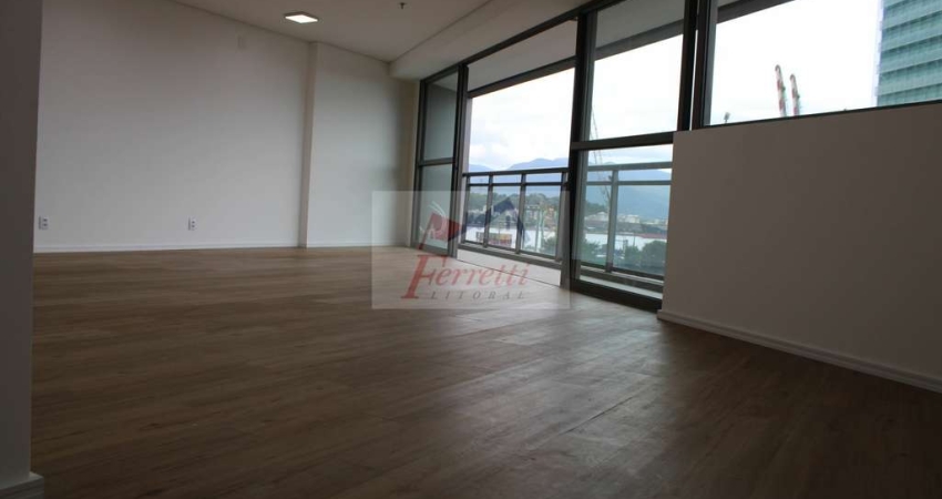 Sala comercial com 70,34m² para locação em edifício em Valongo, Santos/SP