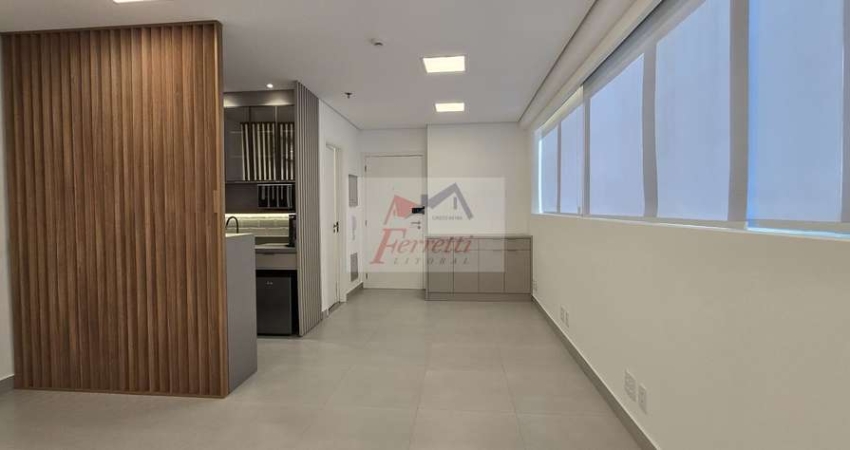 Sala comercial com 50,79m² para alugar pronta para trabalhar, Valongo, Santos/SP