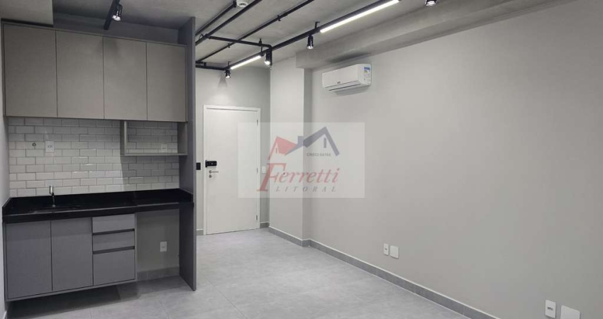 Sala comercial com 42,14 m², pronta para trabalhar  Em edifício no Valongo, Santos/SP