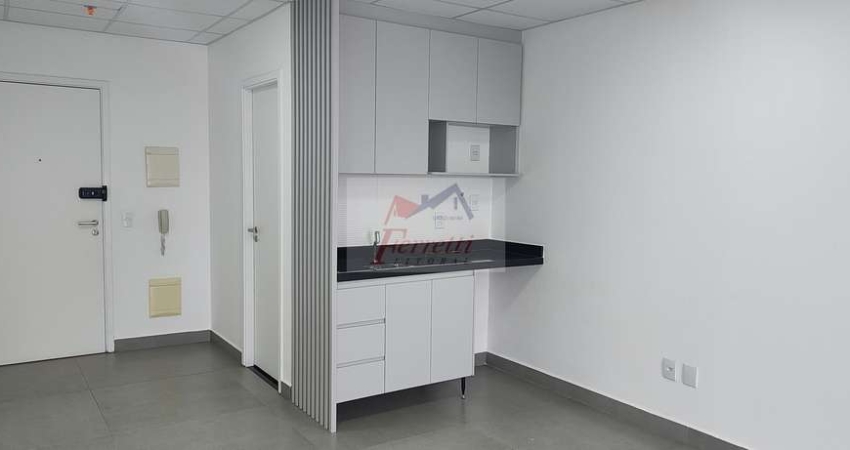 Sala comercial com 42m² pronta para trabalhar Em edifício em Valongo, Santos/SP