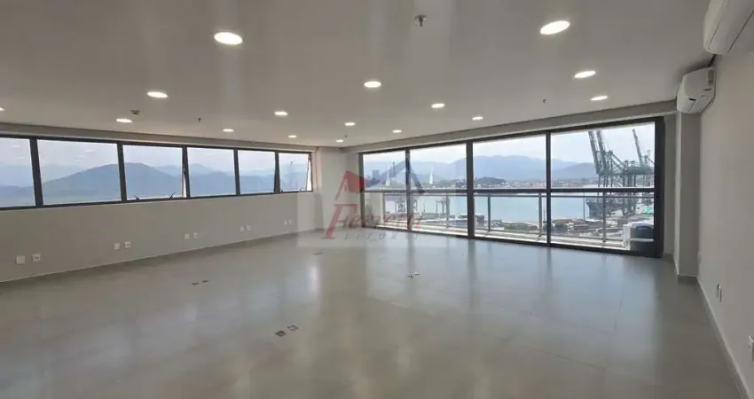 Sala Comercial com 92,93m² pronta para trabalhar em Valongo, Santos/SP