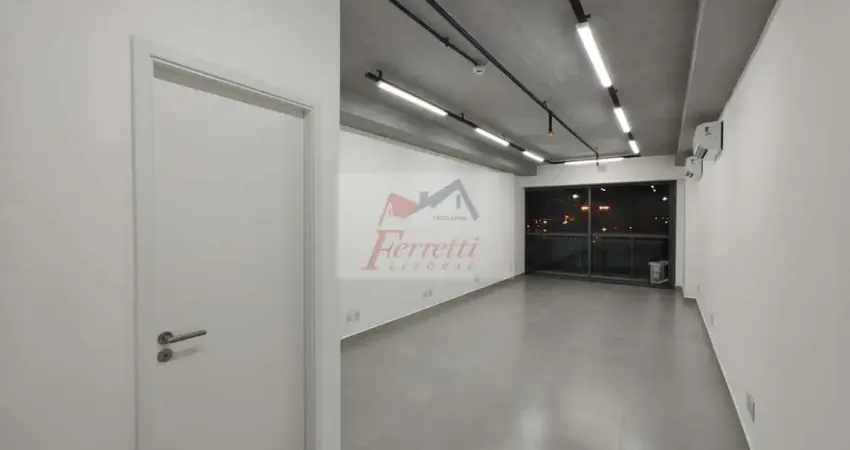 Sala comercial pronta para trabalhar ao lado do Porto em Valongo, Santos/SP