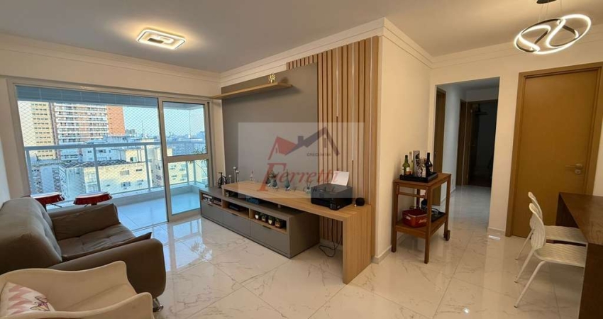 Apartamento com 3 suítes  mobiliádo em Gonzaga, Santos/SP