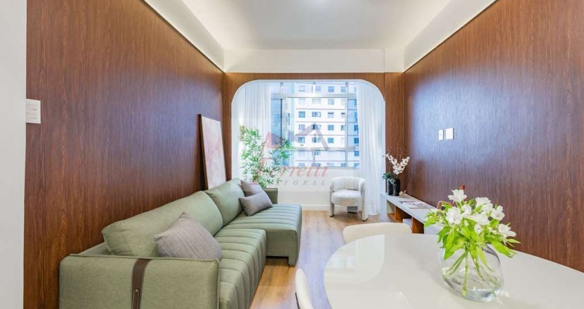Apartamento com 2 dormitórios mobiliado e decorado à venda em José Menino, Santos/SP