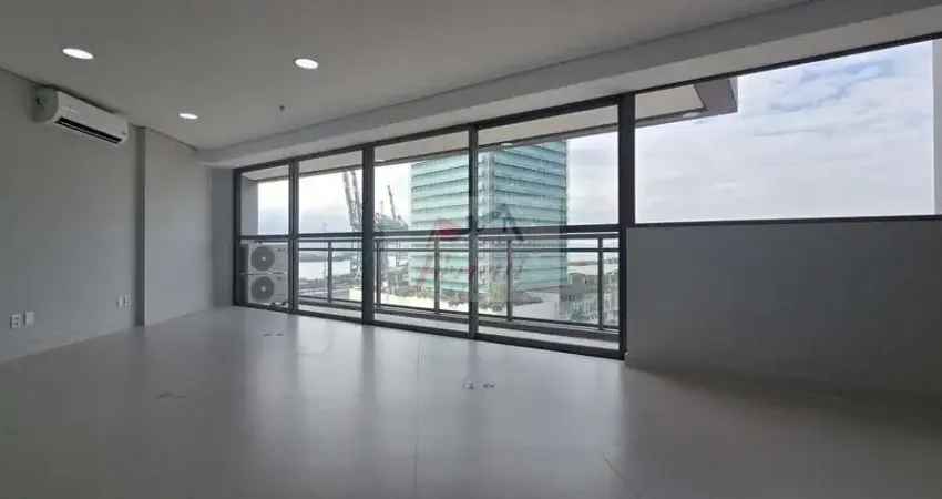 Sala comercial com 70,34m² para locação em edifício em Valongo, Santos/SP
