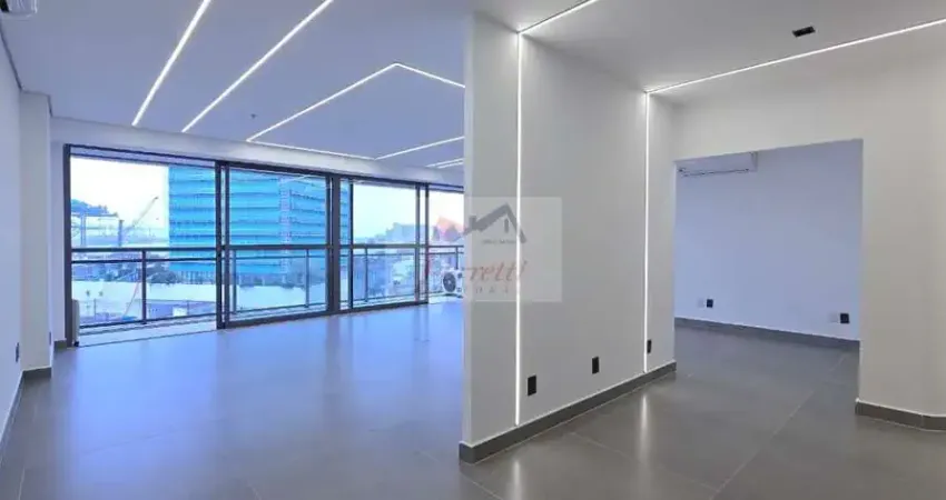 Sala com 84,28 m² pronta para trabalhar com 2 vagas de garagem para locação em valongo, santos/sp