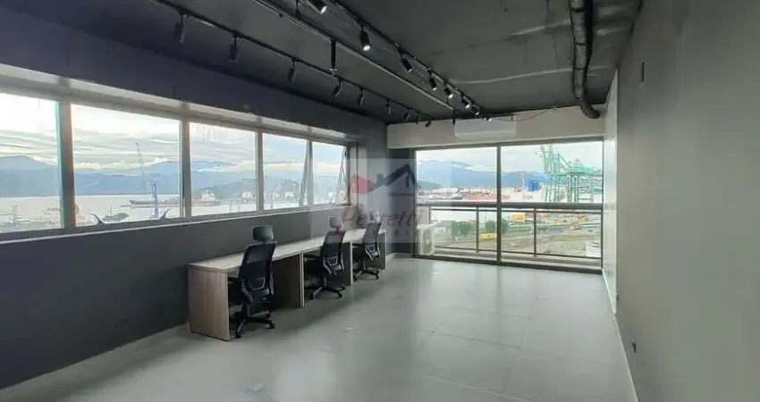Sala comercial com 50,79m² à pronta para trabalhar, valongo, santos/sp