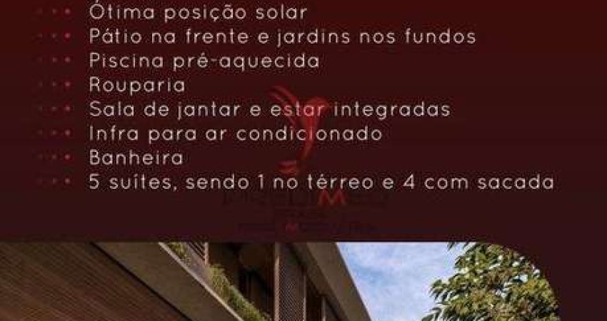 Magnífica Casa com 4 Suites, Jardim Suspenso, Piscina, 4 Vagas de Garagem,em Porto Belo
