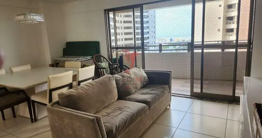 Apartamento com vista mar, em condomínio clube. no altiplano de cabo branco