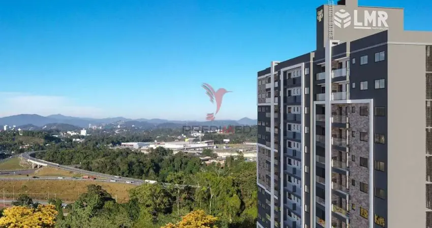 Apartamento em blumenau , sacada com churrasqueira. bairro fidélis