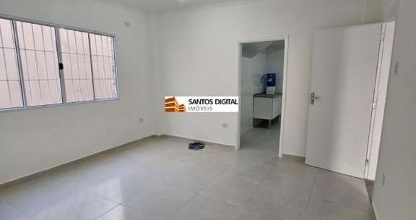 Apartamento para Locação em Santos, Embaré, 1 dormitório, 1 banheiro, 1 vaga