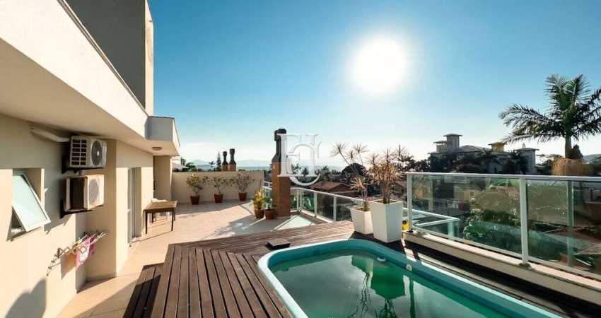 Cobertura Linear com Vista Mar e Piscina Privativa a 90 passos da Praia da Cachoeira do Bom Jesus