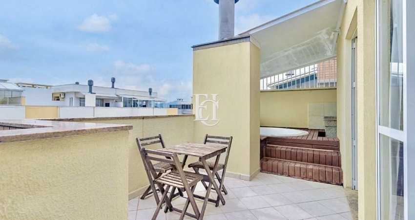 Cobertura mobiliada com jacuzzi a 300 metros da Praia de Jurerê Internacional
