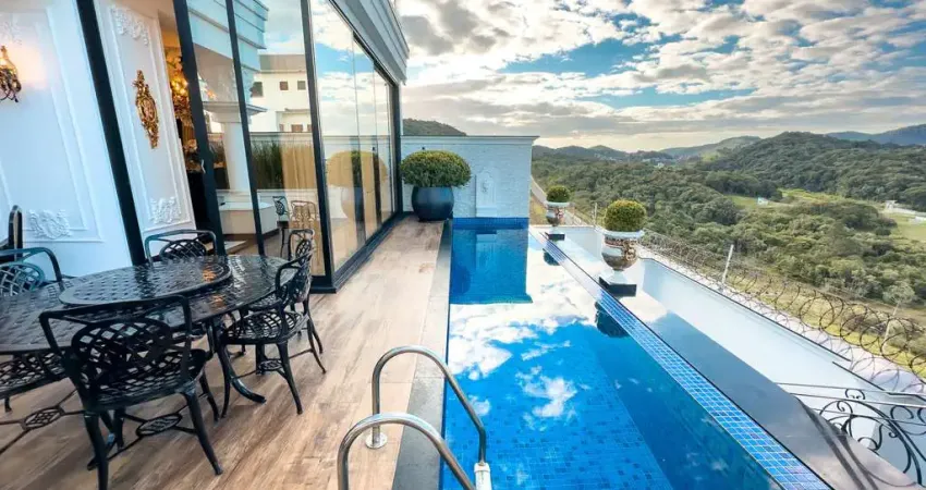 Magnífica mansão de alto padrão à venda em condomínio fechado em camboriú/sc