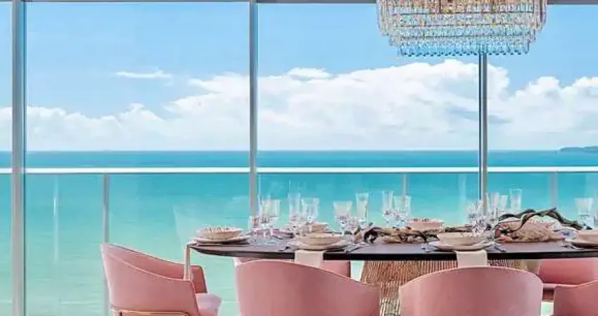 Apartamento frente mar mobiliado com sofisticação em itapema/sc