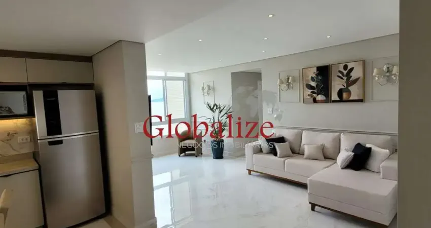 Apartamento à venda de frente para o mar com 2 dormitórios e 1 vaga no bairro da Aparecida em Santos por R$1.450.500,00