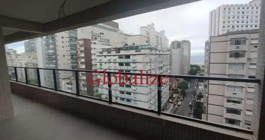 Apartamento novo de 02 dormitórios com suíte vaga de garagem e vista para o mar no jose menino em santos r$ 870.000,00